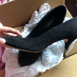 Callitspring suede heels
